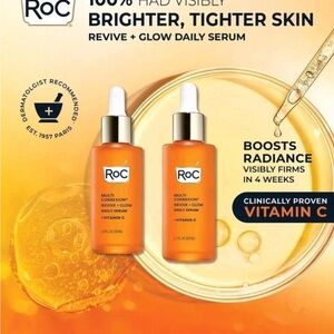 Roc Vitamin C Revive Glow Daily Serum Revive Set 2-Pack 1.7oz + 1oz Brightening